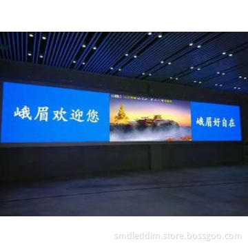 Pixel pitch P6.25 indoor LED screen advertising for train s